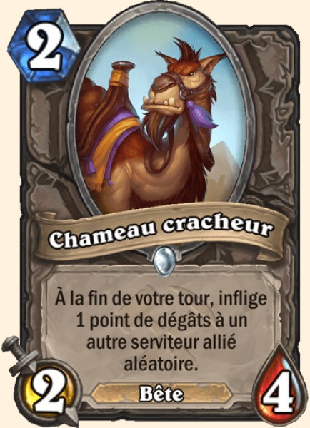 Chameau cracheur carte Hearthstone