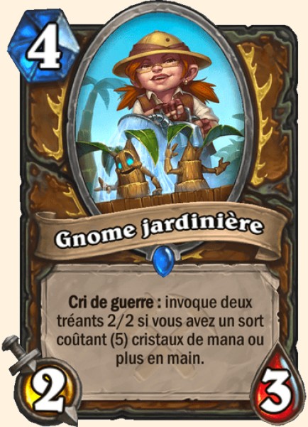 Gnome jardinière carte Hearthstone