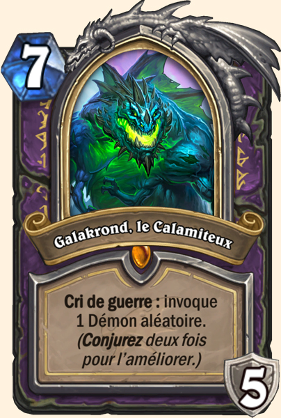 Galakrond, le Calamiteux carte Hearthstone