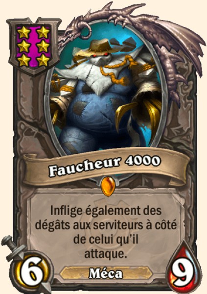 Faucheur 4000 carte Hearhstone