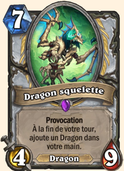 Dragon squelette carte Hearthstone