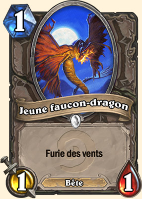 Jeune faucon-dragon carte Hearthstone