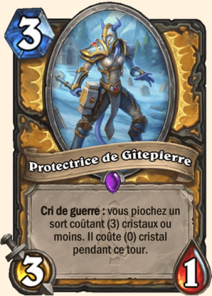 Protectrice de Gîtepierre carte Hearthstone