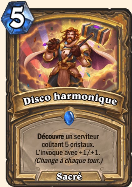 Disco harmonique carte Hearthstone