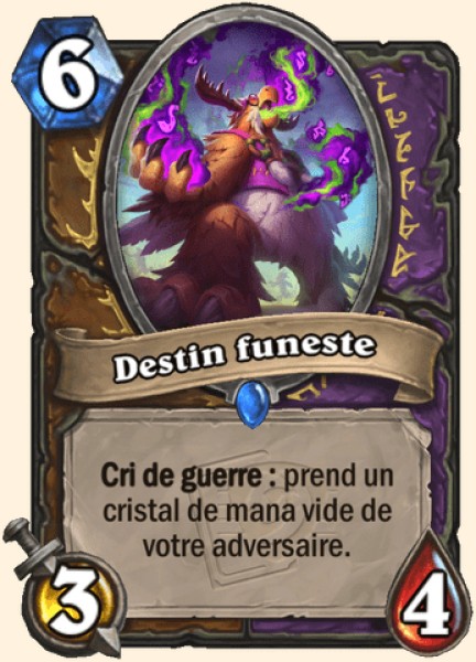 Destin funeste carte Hearthstone