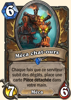 Méca chat-ours carte Hearthstone