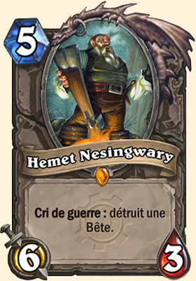 Hemet Nesingwary carte Hearthstone