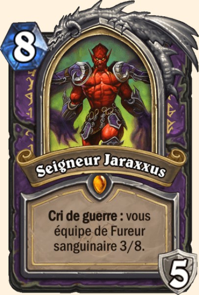 Seigneur Jaraxxus carte Hearthstone