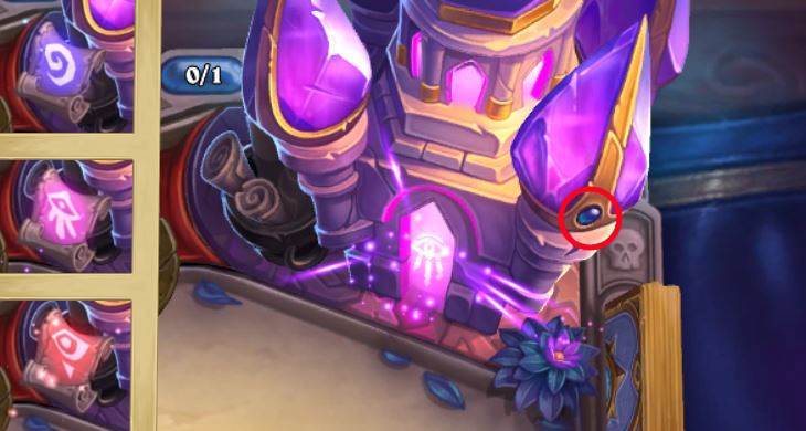 Les parchemins font apparaitres les symboles de Hearthstone, du Kirin Tor et de la Ligue du M.A.L.