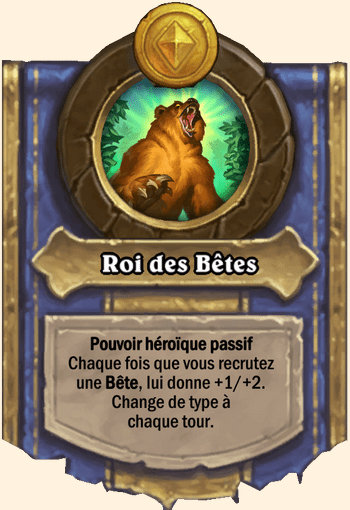 Roi des rats pouvoir héroïque Hearthstone
