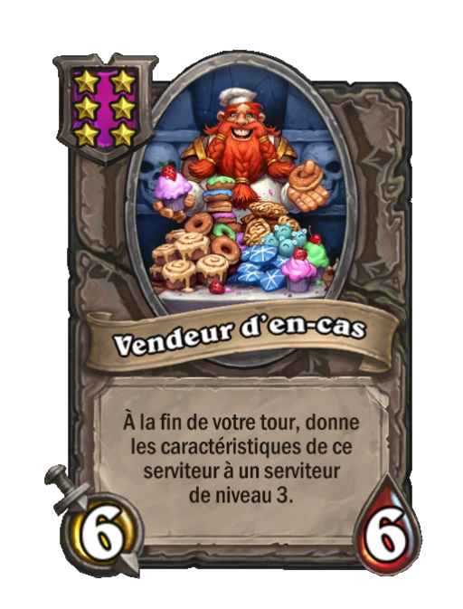 Vendeur d’en-cas carte Champs de bataille