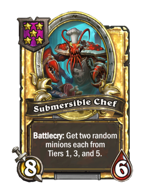 Chef submersible carte dorée (triple)