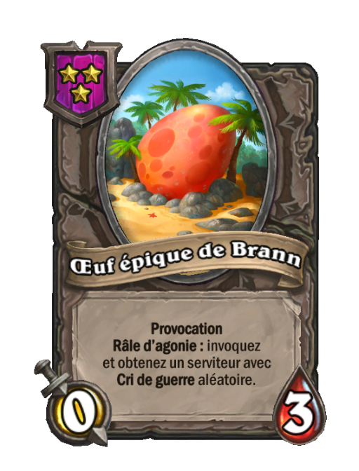 Œuf épique de Brann carte Champs de bataille