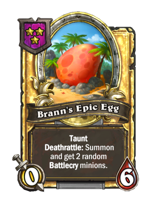 Œuf épique de Brann carte dorée (triple)