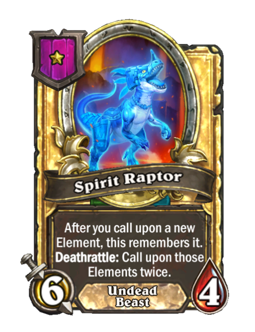 Esprit du raptor doré