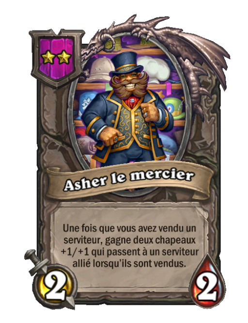 Asher le mercier carte Champs de bataille