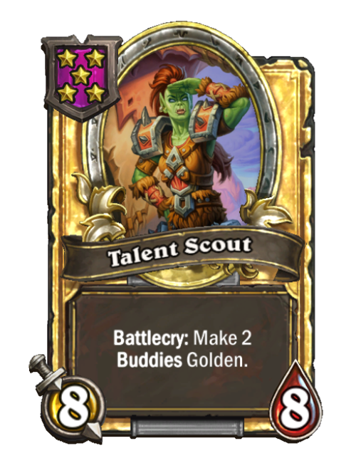Dénicheuse de talents carte dorée (triple)