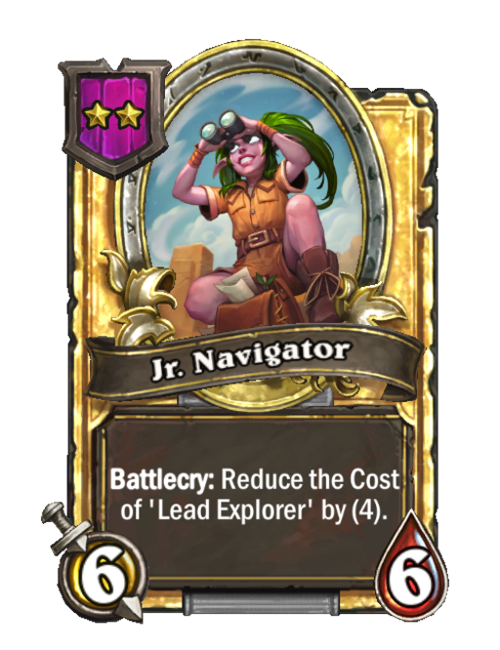 Navigatrice junior carte dorée (triple)