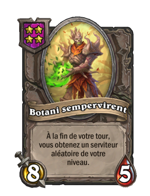 Botani sempervirent carte Champs de bataille