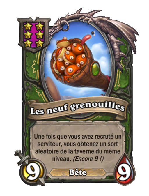 Les neuf grenouilles carte Champs de bataille
