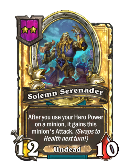 Sérénade solennelle carte dorée (triple)