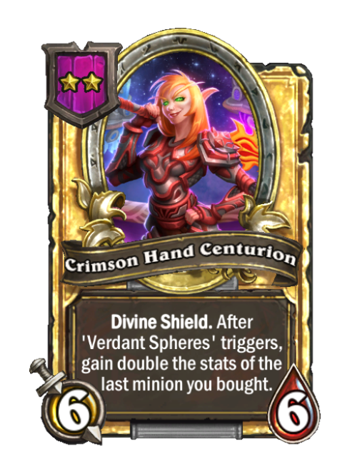 Centurion de la Main cramoisie carte dorée (triple)