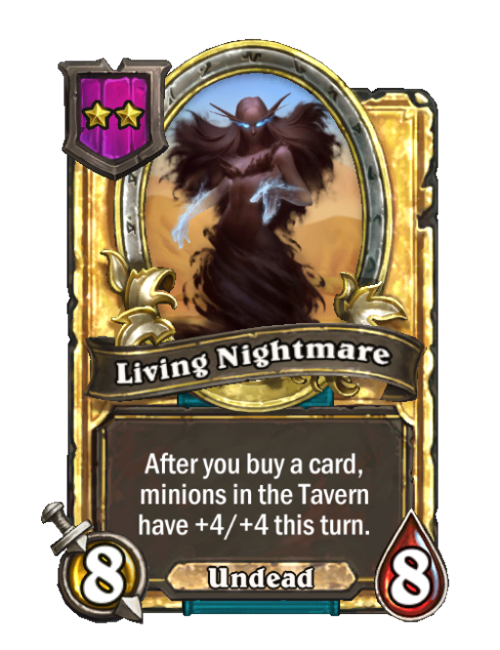 Cauchemar vivant carte dorée (triple)