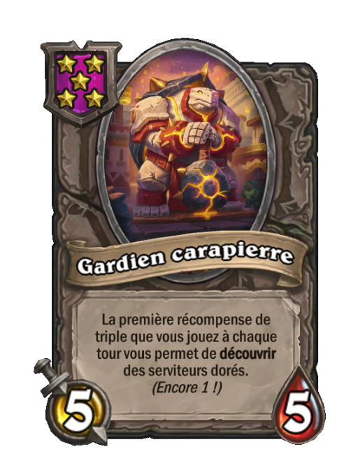 Gardien carapierre carte Champs de bataille