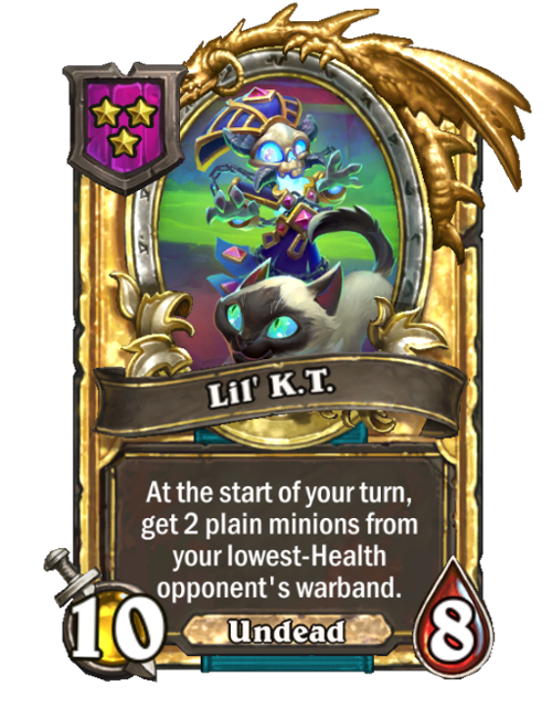 Mini K.T. carte dorée (triple)