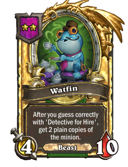 Watsaileron carte dorée (triple)