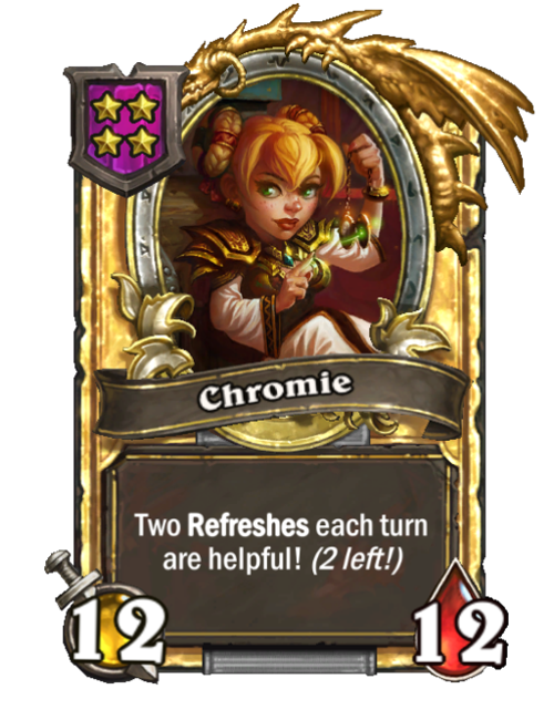 Chromie carte dorée (triple)