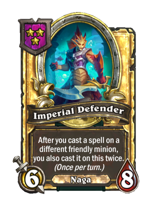 Défenseur impérial carte dorée (triple)