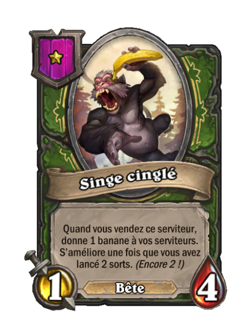Singe cinglé carte Champs de bataille