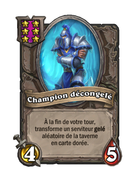 Champion décongelé carte Champs de bataille