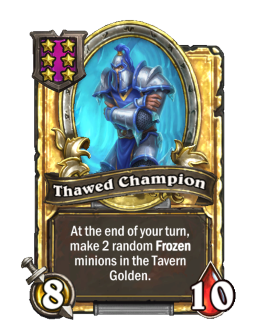 Champion décongelé carte dorée (triple)