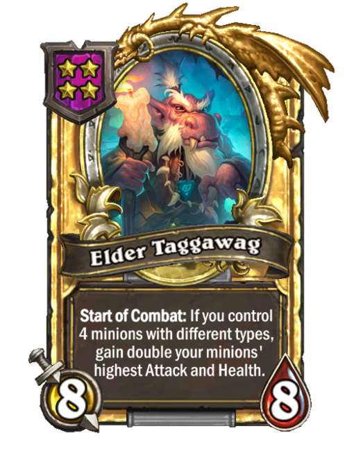 Ancien Taggawag carte dorée (triple)