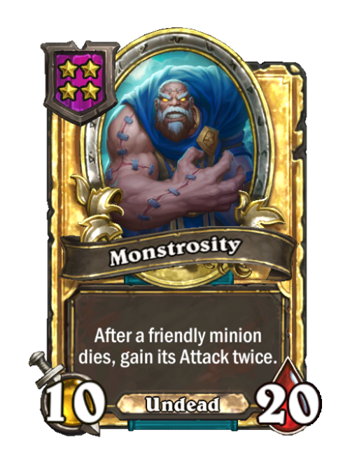 Monstruosité carte dorée (triple)
