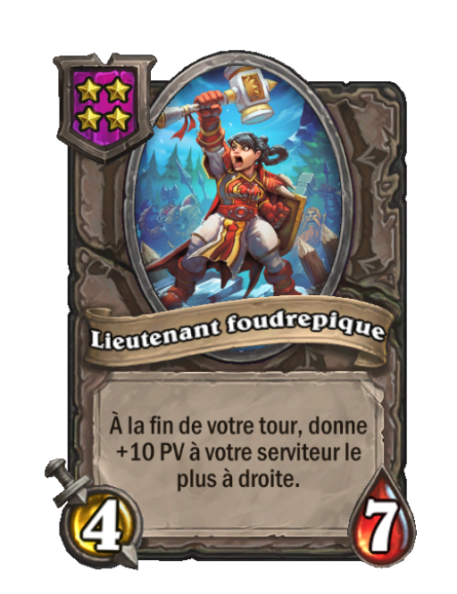 Lieutenant foudrepique carte Champs de bataille