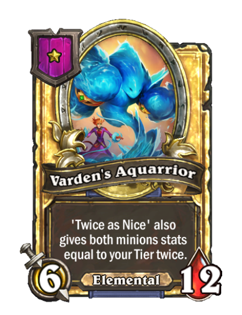 Aquaguerrier de Varden doré