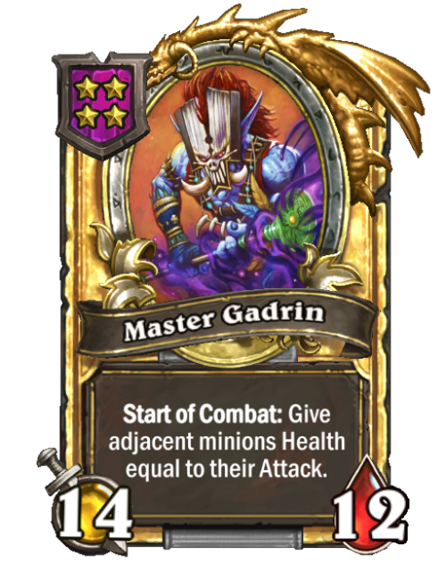 Maître Gadrin carte dorée (triple)