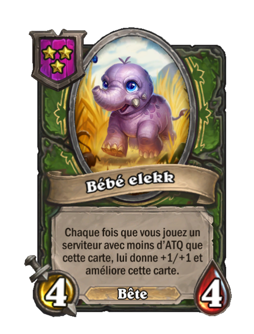 Bébé elekk carte Champs de bataille