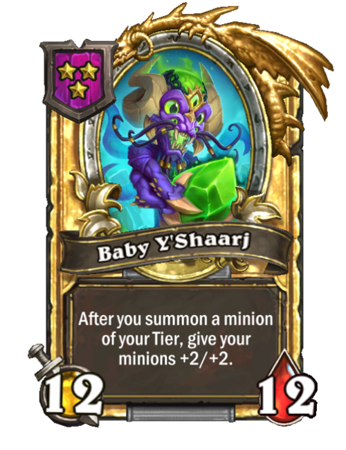 Bébé Y’Shaarj carte dorée (triple)