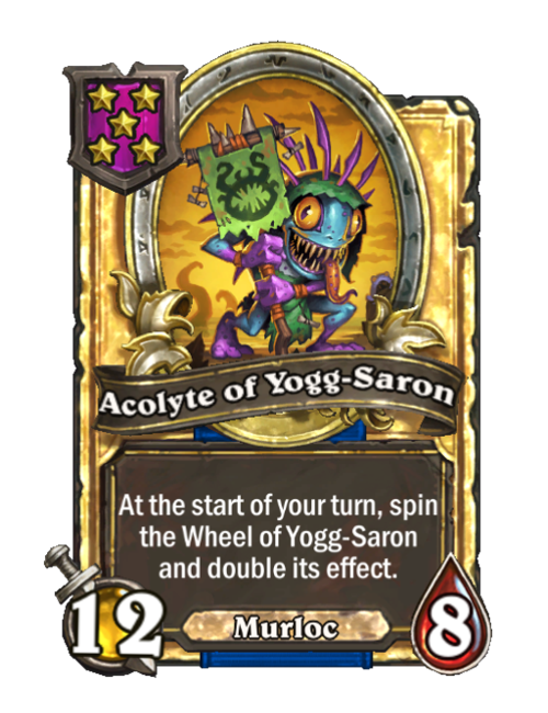 Acolyte de Yogg-Saron carte dorée (triple)