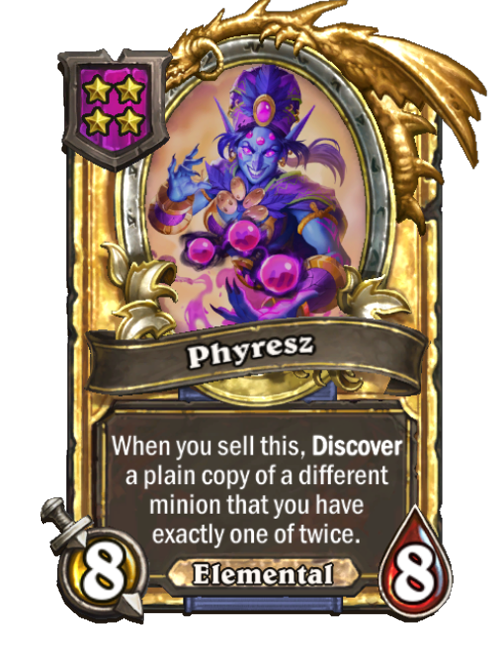 Phyresz carte dorée (triple)