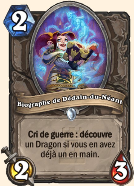 Biographe de Dedain-du-Neant carte Hearhstone