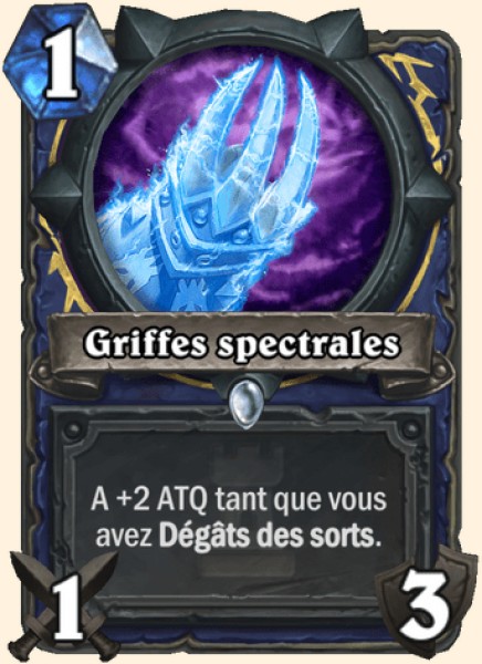 Griffes de l'esprit carte Hearhstone
