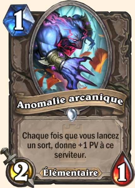 Anomalie des arcanes carte Hearhstone