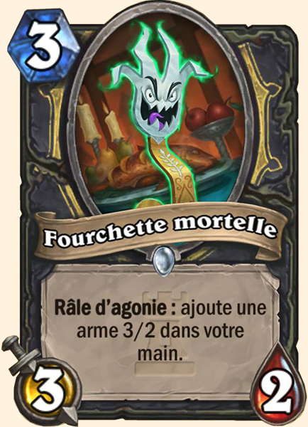 Fourchette mortelle carte Hearhstone