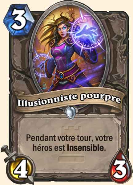 Illusionniste pourpre carte Hearhstone