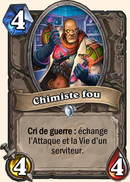 Chimiste fou carte Hearhstone